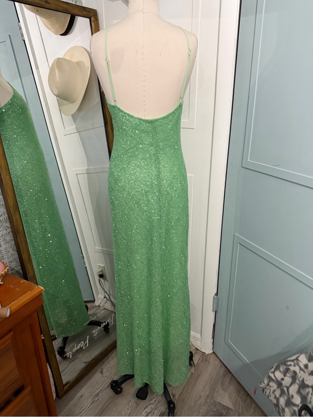Amanda Uprichard x REVOLVE Riesling Sequin Gown in Mint Small - Picture 7 of 12